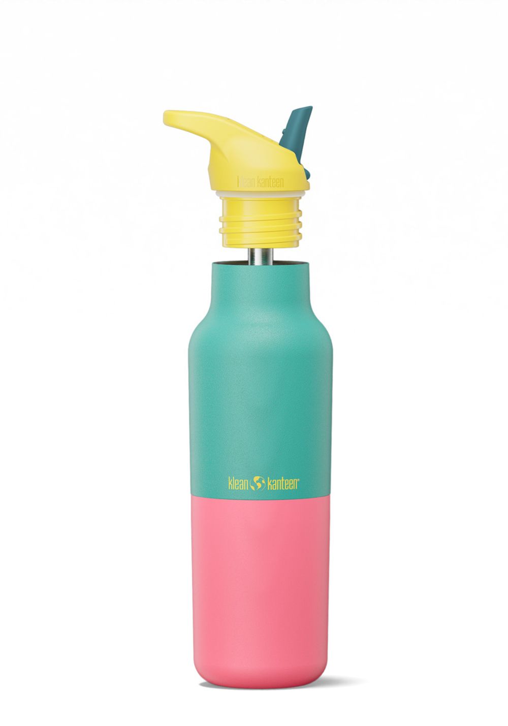 Термобутылка Klean Kanteen Rise Vac Classic Flip Sport 16oz (473 мл) Turquoise Kaleidoscope