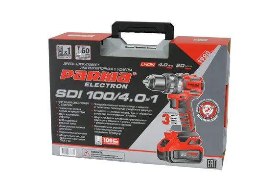 Аккумуляторный шуруповерт PARMA ELECTRON SDI 100/4.0-1