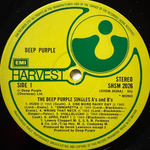 Deep Purple ‎– The Deep Purple Singles A's & B's (Англия 1978г.)