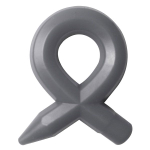 Серое силиконовое эрекционное кольцо RINGS LIQUID SILICONE (Цвет: серый)