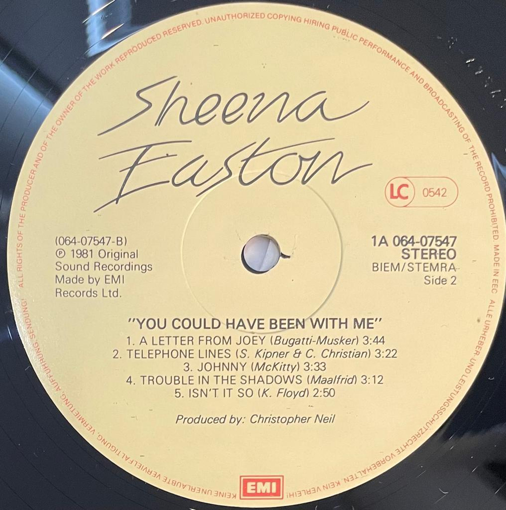 Sheena Easton - You Could Have Been With Me (Голландия 1981г.)