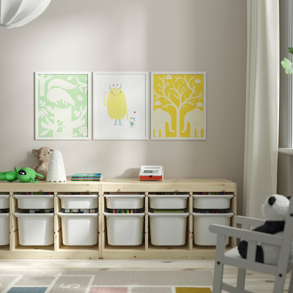 IKEA FISKBO  (ИКЕА ФИСКБО)  -  Рамка - белый 40х50 см