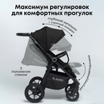 Коляска детская прогулочная BubaGo арт.BG 132-AL-4 MODEL BASS color/ цвет Black / Черный