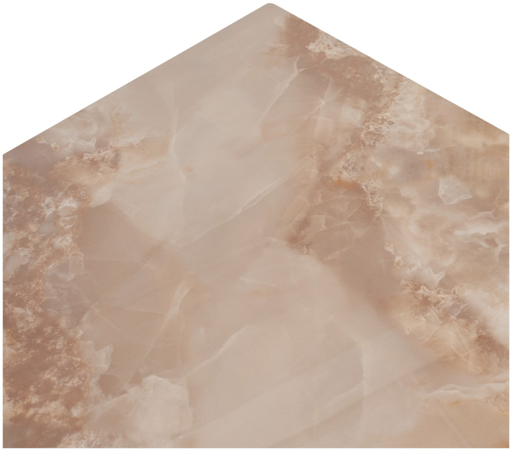 Стол М-City DISAUR Корнер (Corner) 120 Амбер Жаде (Gloss Amber Jade Solid Ceramic), Черный