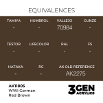 Акриловая краска AK Interactive WWI German Red Brown 3GEN AIR, 18мл