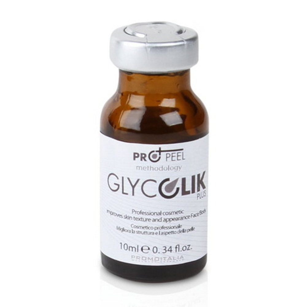 Glicolik-Pro Plus 70% Pro Peel | Гликолевый пилинг  для коррекции признаков  фото- и хроностарения кожи тела,  коррекции рубцов и стрий