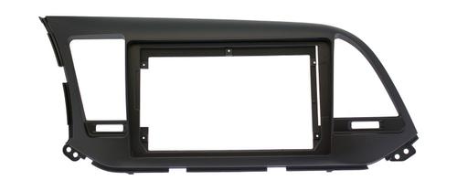 Комплект рамки с разъёмами 9"+can Hyundai Elantra 6 2016-2018 (штатная камера) черная