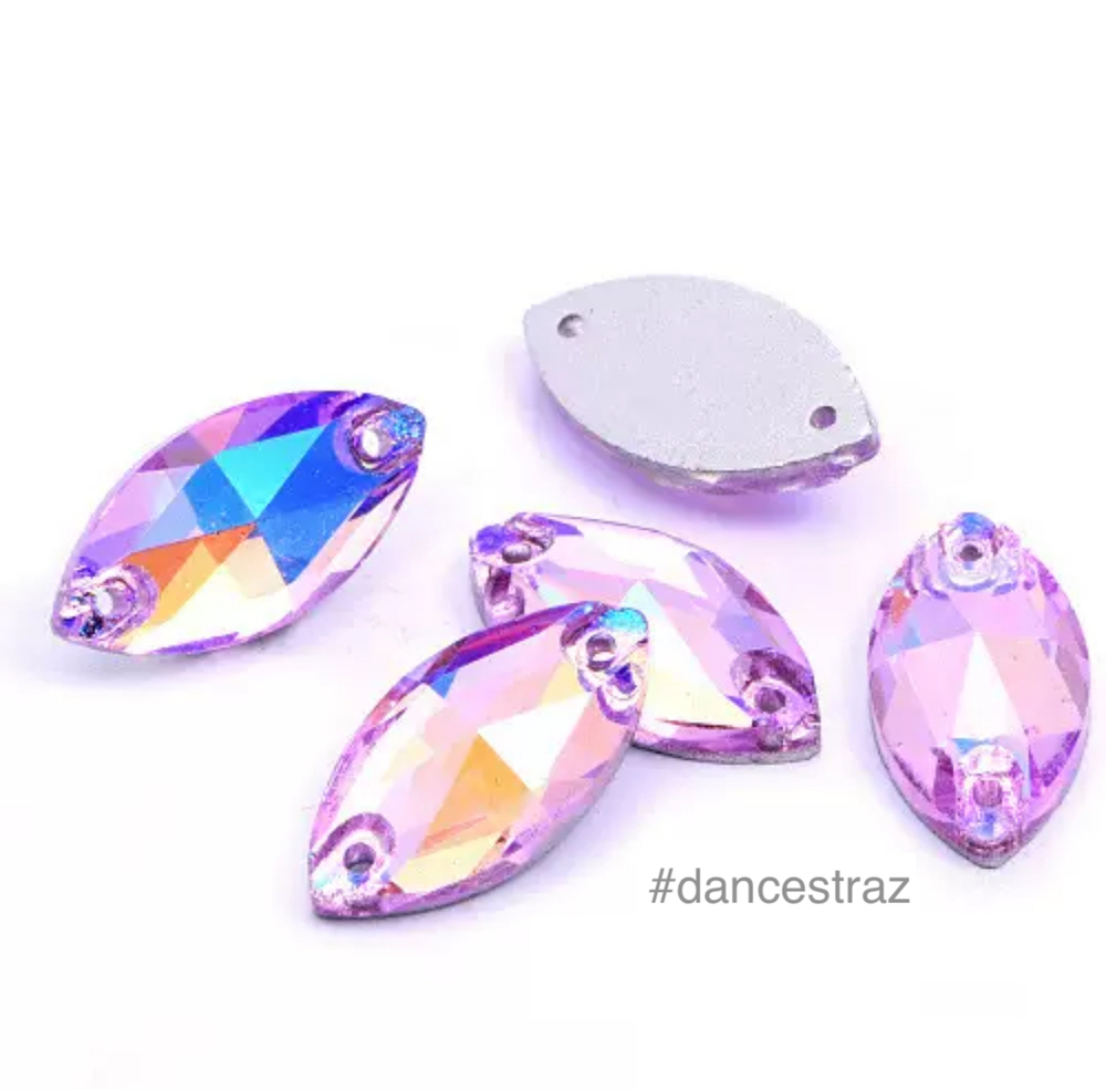 Стразы пришивные, Horse Eye, Tanzanite AB, A3-P44, 9*18mm, (500 ea/pkg), A3 (F2)