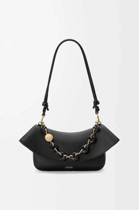 Loewe Средняя сумка Ola из гладкой телячьей кожи, черный