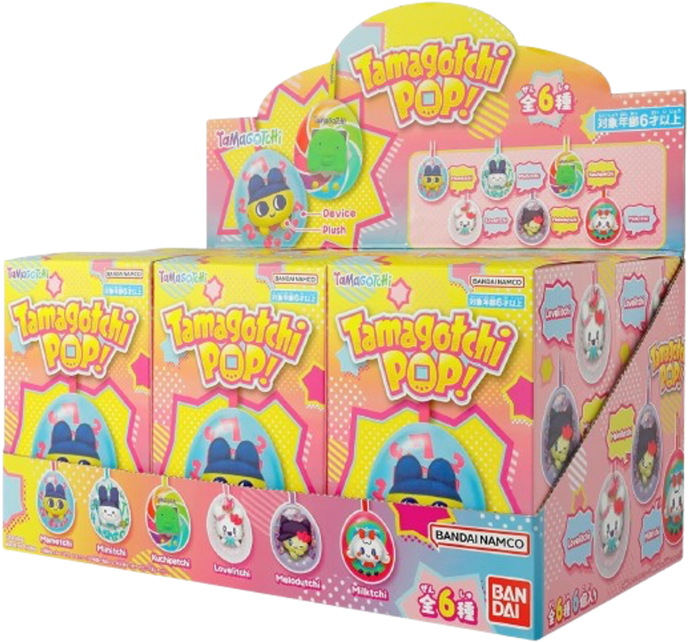 Рандомная фигурка Blind Box Bandai Tamagotchi POP! Plush Keychain
