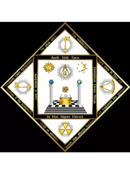 Алтарная скатерть Масонских степеней 3,4,5,6,7