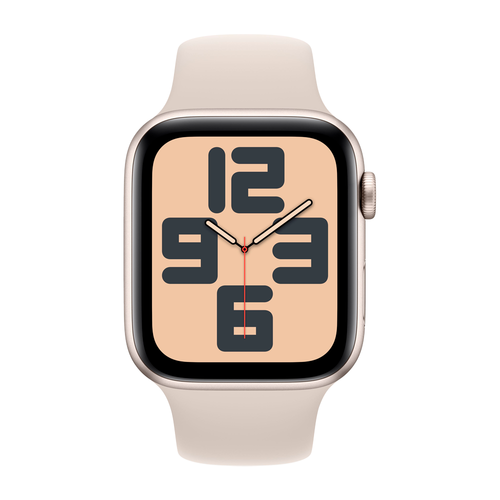 Умные часы Apple Watch SE 2 (2024) GPS, 44mm, Starlight Aluminium Case with Sport Band M/L, Starlight (Сияющая звезда)