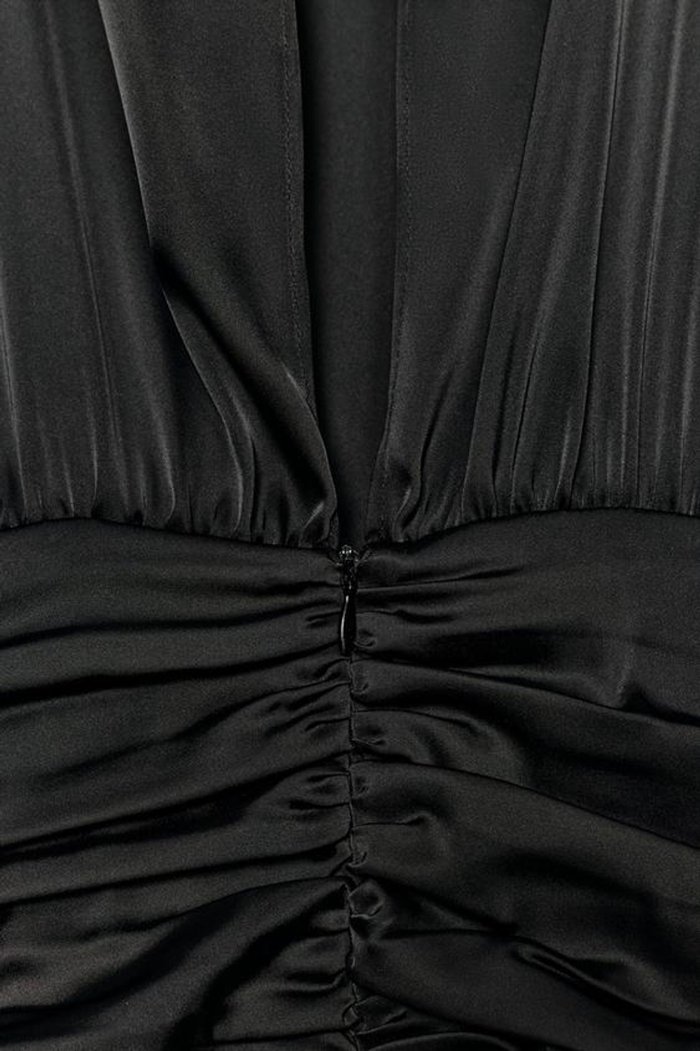 ZARA АТЛАСНЫЙ КОМБИНЕЗОН С ПОЯСОМ-КУШАКОМ, ЧЕРНЫЙ