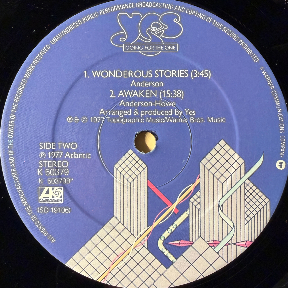 Yes – Going For The One (Англия 1977г.) Т