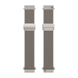 Эластичный ремешок темно-серого цвета (Clay) от Dux Ducis для смарт часов Samsung Galaxy Watch 45 и 46мм (размер крепления 22мм), серия Strap (Mixture Pro Series)