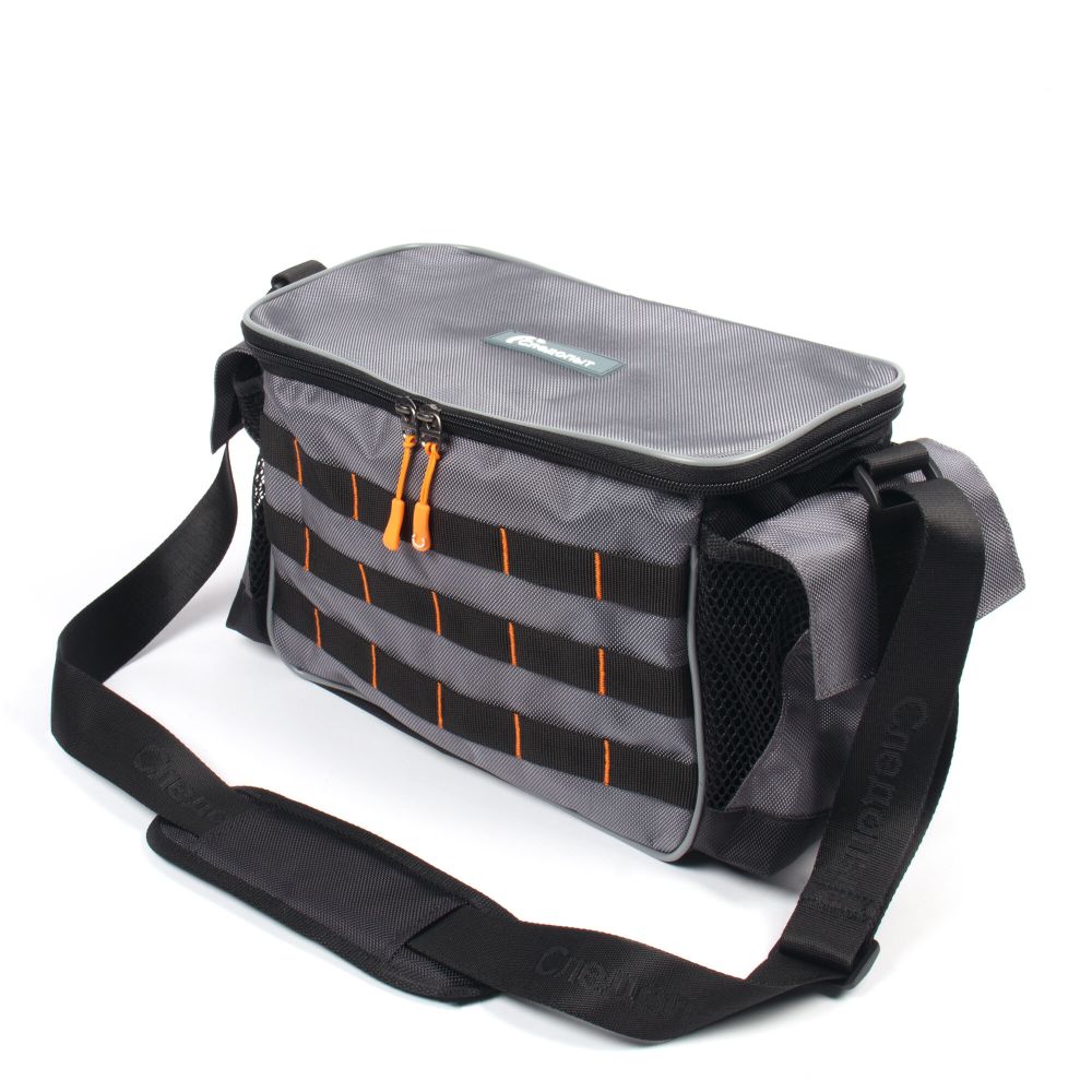 Сумка рыболовная "СЛЕДОПЫТ" Base Lure Bag L, 36х22х15 см, цв. серый, без коробок/12/