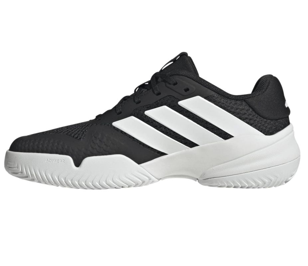 Детские теннисные кроссовки Adidas Barricade K - core black/cloud white/core black