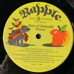 Винтажная виниловая пластинка LP Harry Nilsson Son Of Dracula Сын Дракулы (USA 1974)