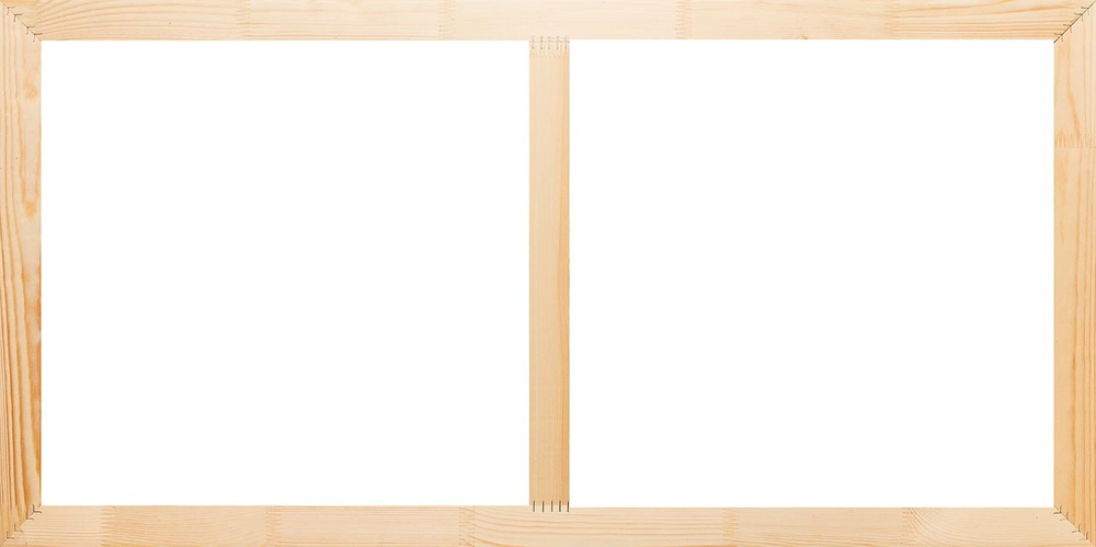 Глухой подрамник 35x90 см. (с перекладиной) сеч. 40х18 мм.