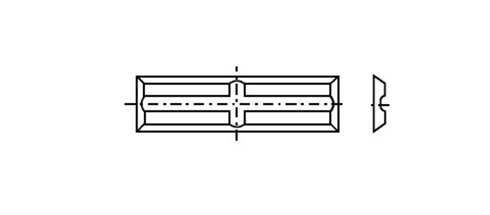 Нож сменный для фрез 20х4.1х1.1 T04F-CR Back and crossgroove