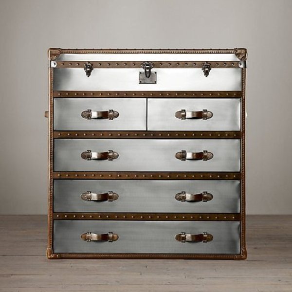 Комод Restoration Hardware Ампель серый