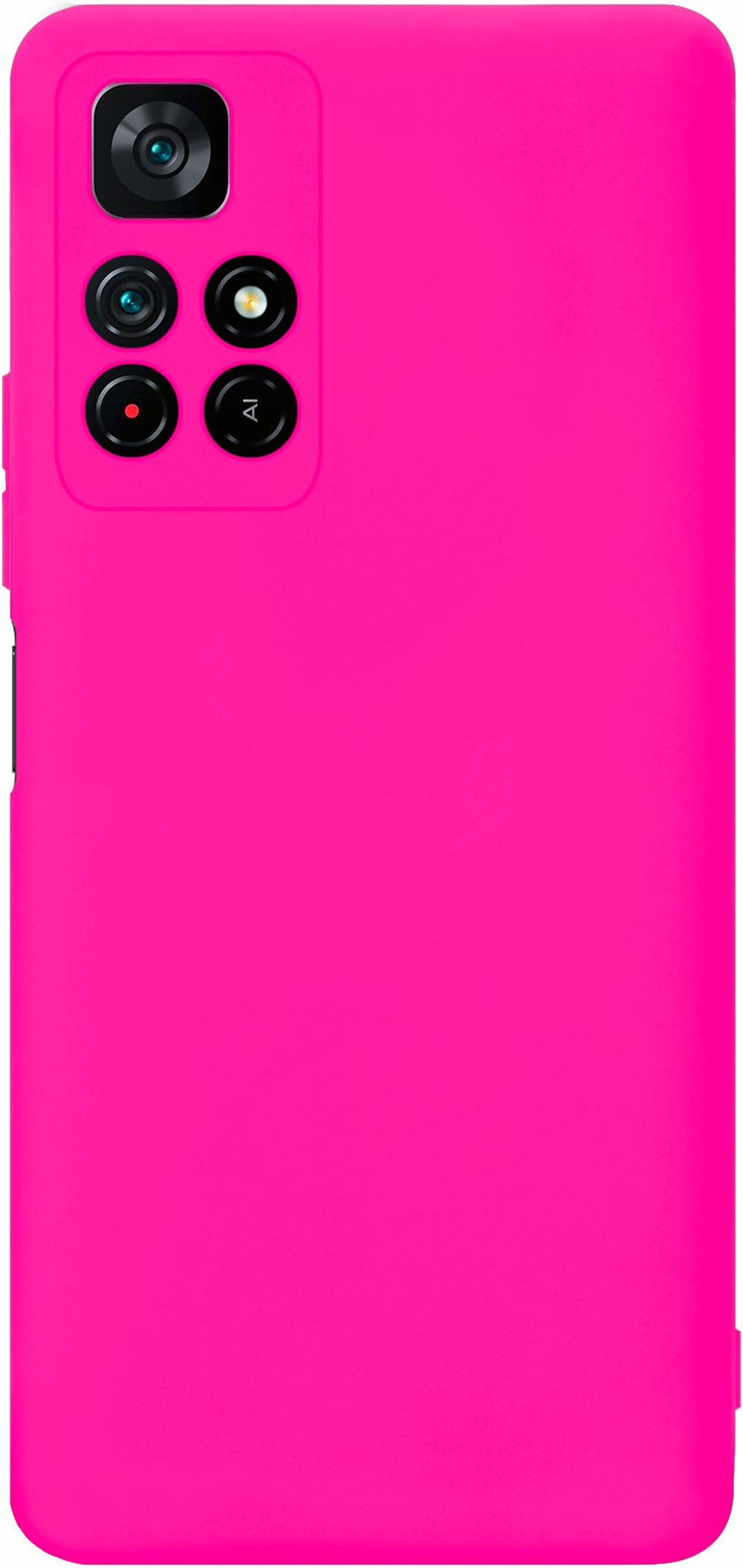 Мягкий Soft Touch чехол из силикона для XIAOMI POCO M4 PRO 5G и REDMI NOTE 11S 5G с бархатной подкладкой