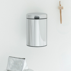 Мусорный бак настенный newIcon 3л Brabantia Стальной полированный