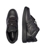 Кожаные кроссовки out of office OFF-WHITE - черный(OMIA189C 99LEA012)