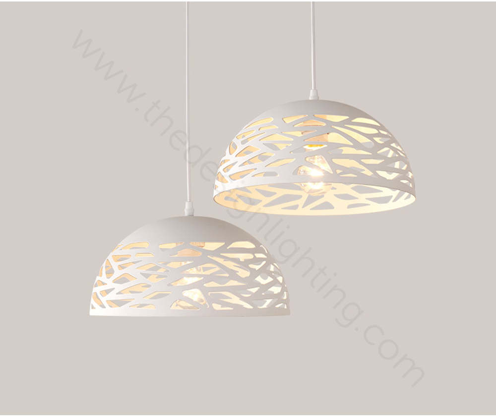 Pendant design lamp Kelly Cluster by Studio Italia Design (White/hemisphere)