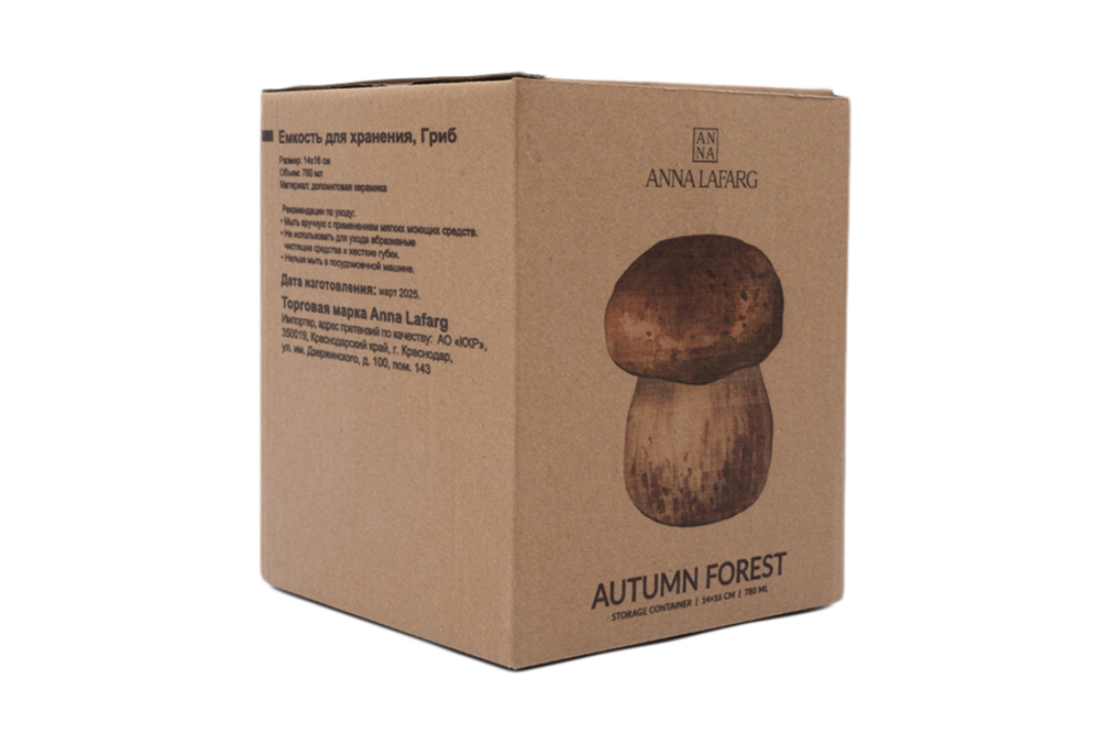 Емкость для хранения 14x16см 780мл Anna Lafarg Autumn forest Гриб