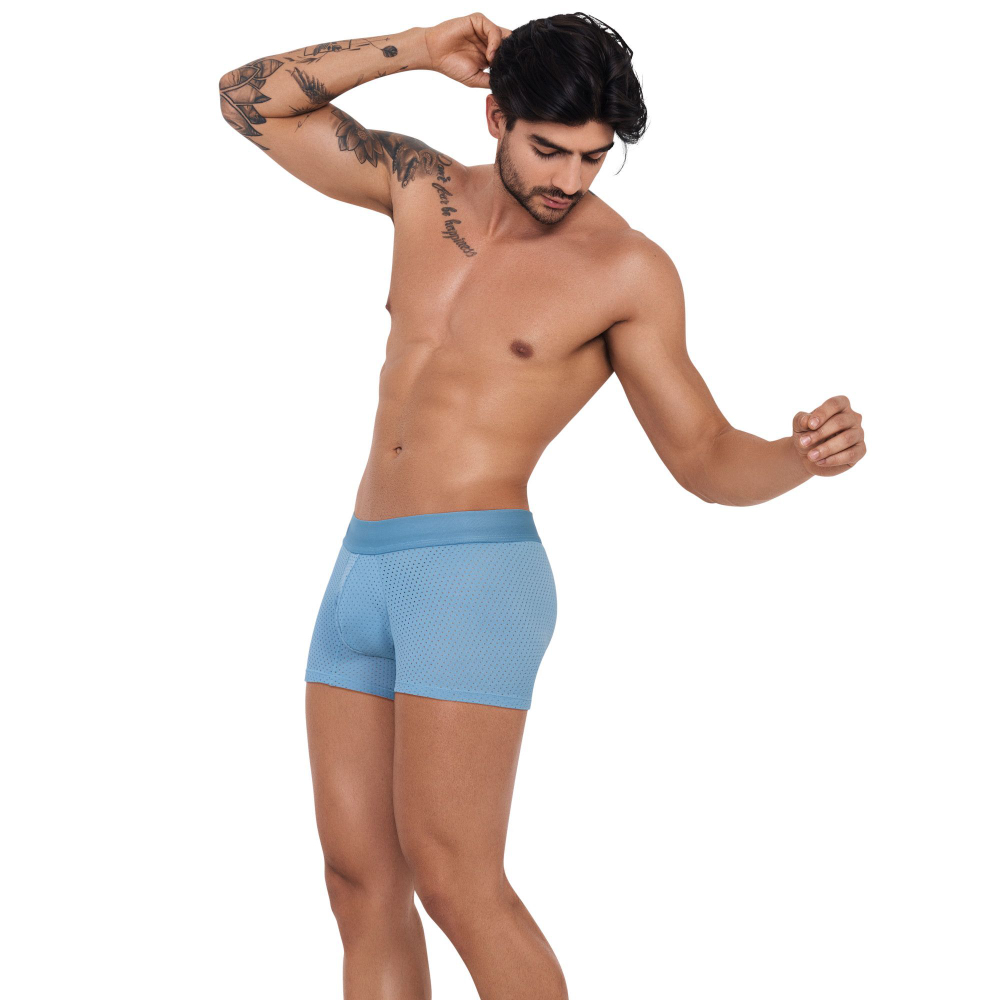 Синие трусы-боксеры с эффектом перфорации Euphoria Boxer (Размер: S) (Цвет: синий)