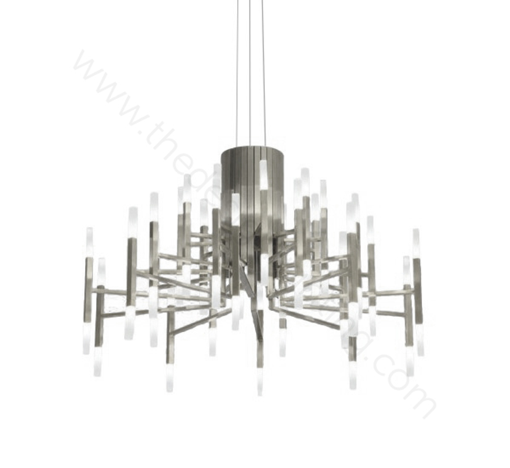 Pendant design lamp  THE LIGHT by Alma 60 lampshades (Nickel)