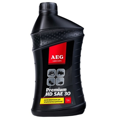 Масло 4-х такт. AEG Premium HD SAE 30 API SJ/CF, минеральн.1 л