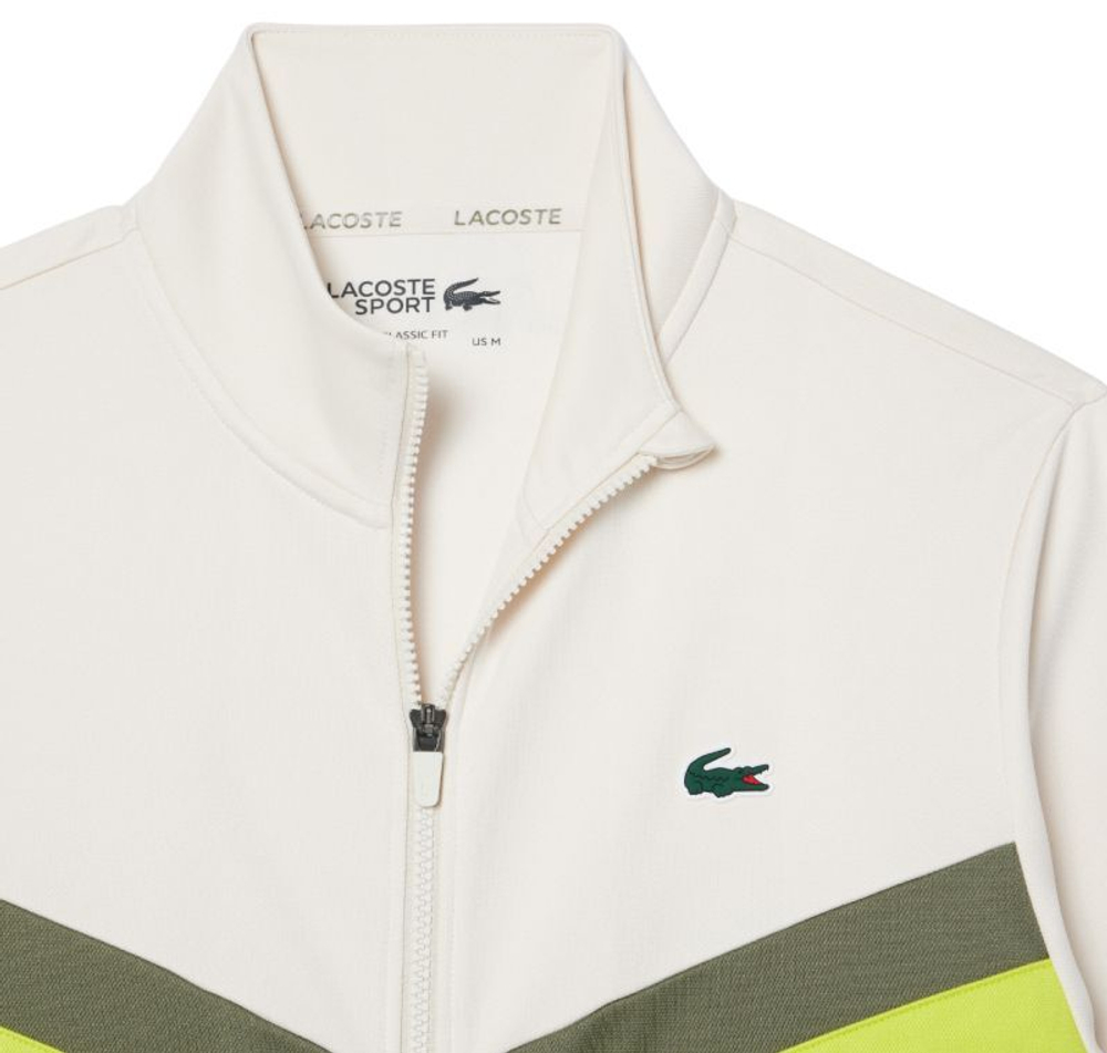 Мужская теннисная кофта Lacoste Unbreakable Zipped Tennis Sweatshirt - разноцветный