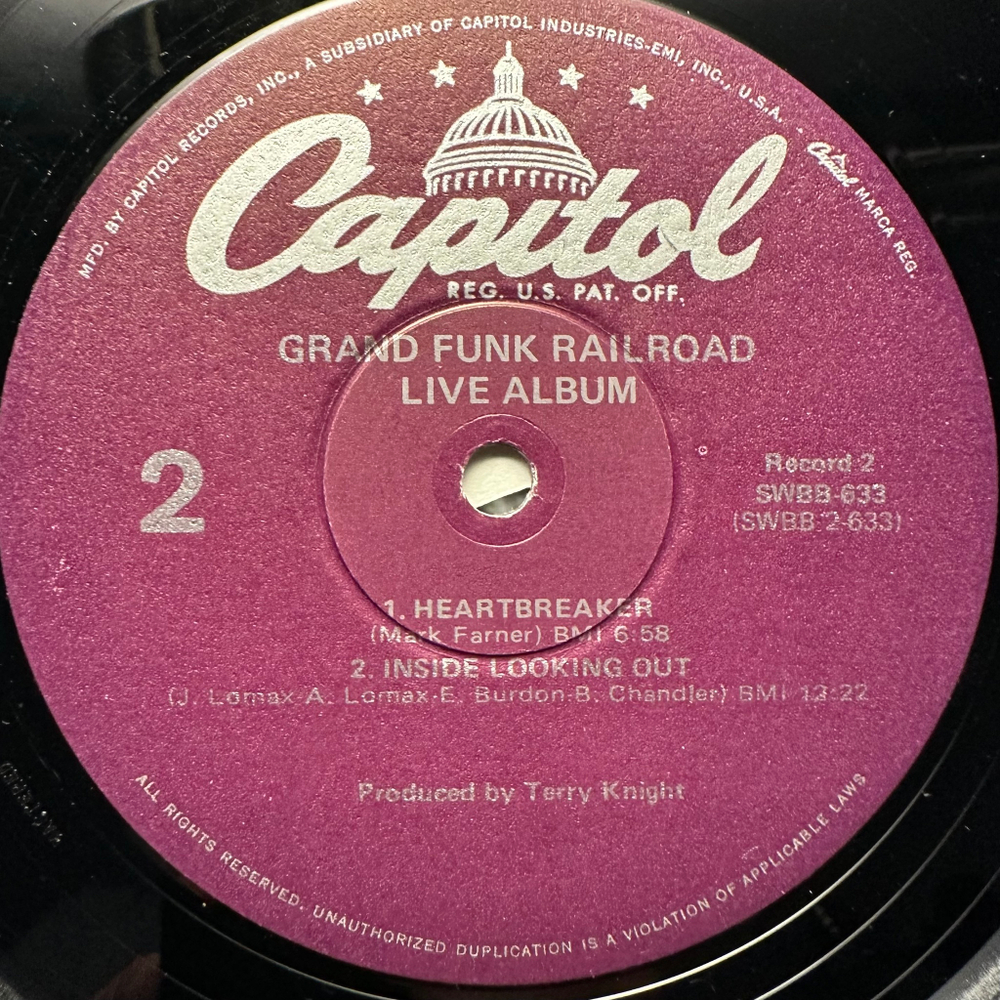 Grand Funk - Live Album 2LP (США)