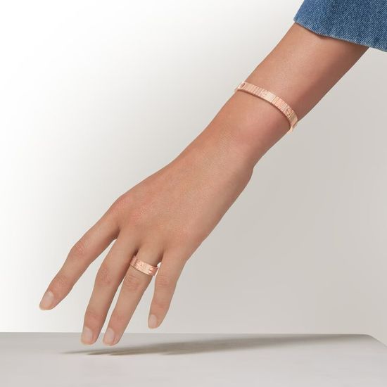 Кольцо Cartier LOVE Unlimited ring flexible в розовом золоте