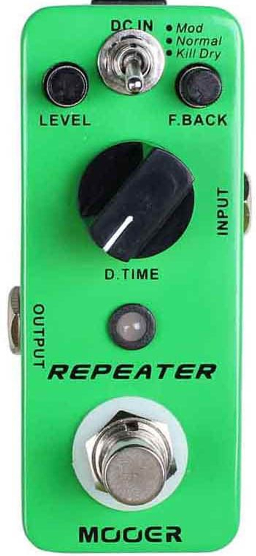 Mooer Repeater мини-педаль 3-Modes Digital Delay