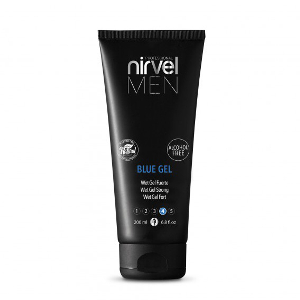 Гель для укладки волос сильной фиксации Nirvel Blue Gel 200мл