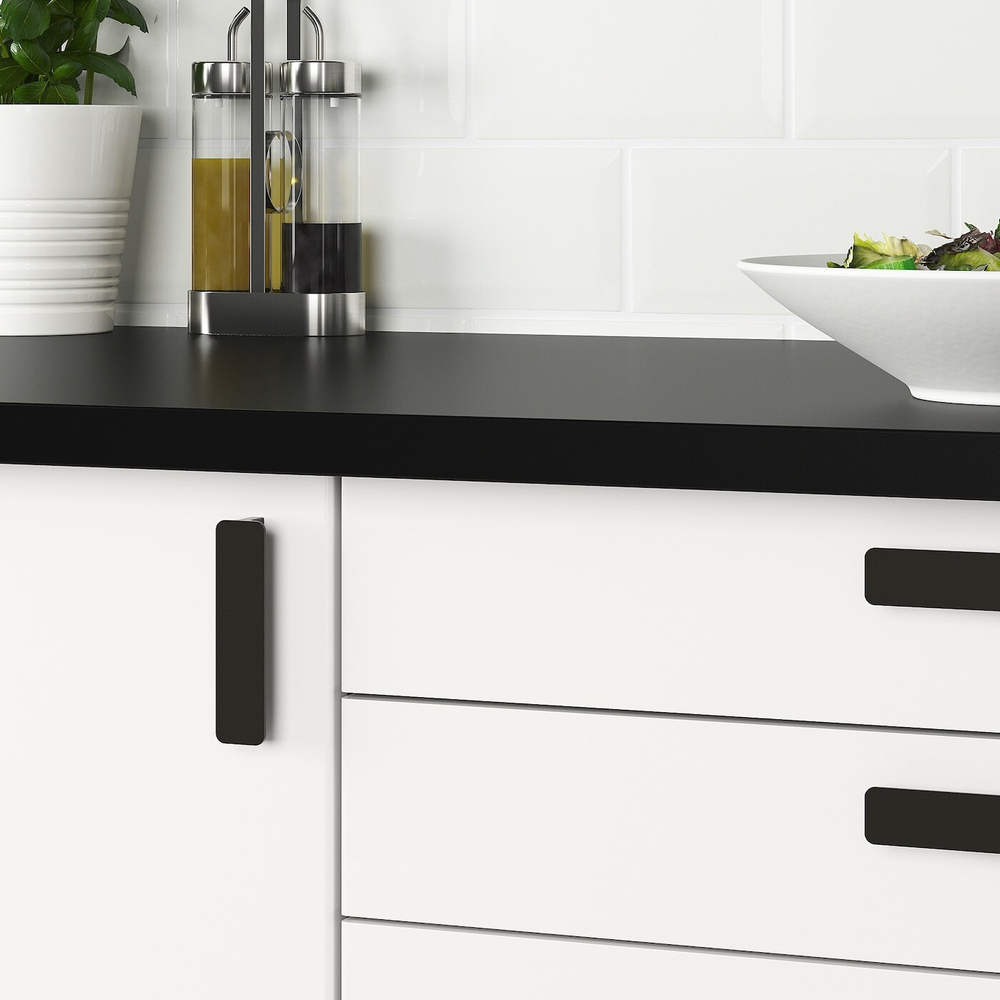 IKEA HACKÅS (ИКЕА ХАКОС) — Ручка, антрацит, 100 мм, фото 2