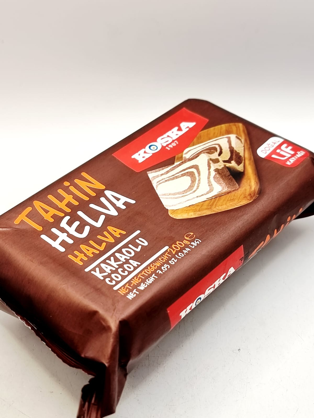 Tahin Halva KOSKA Кунжутная халва с какао 200 г (Турция)