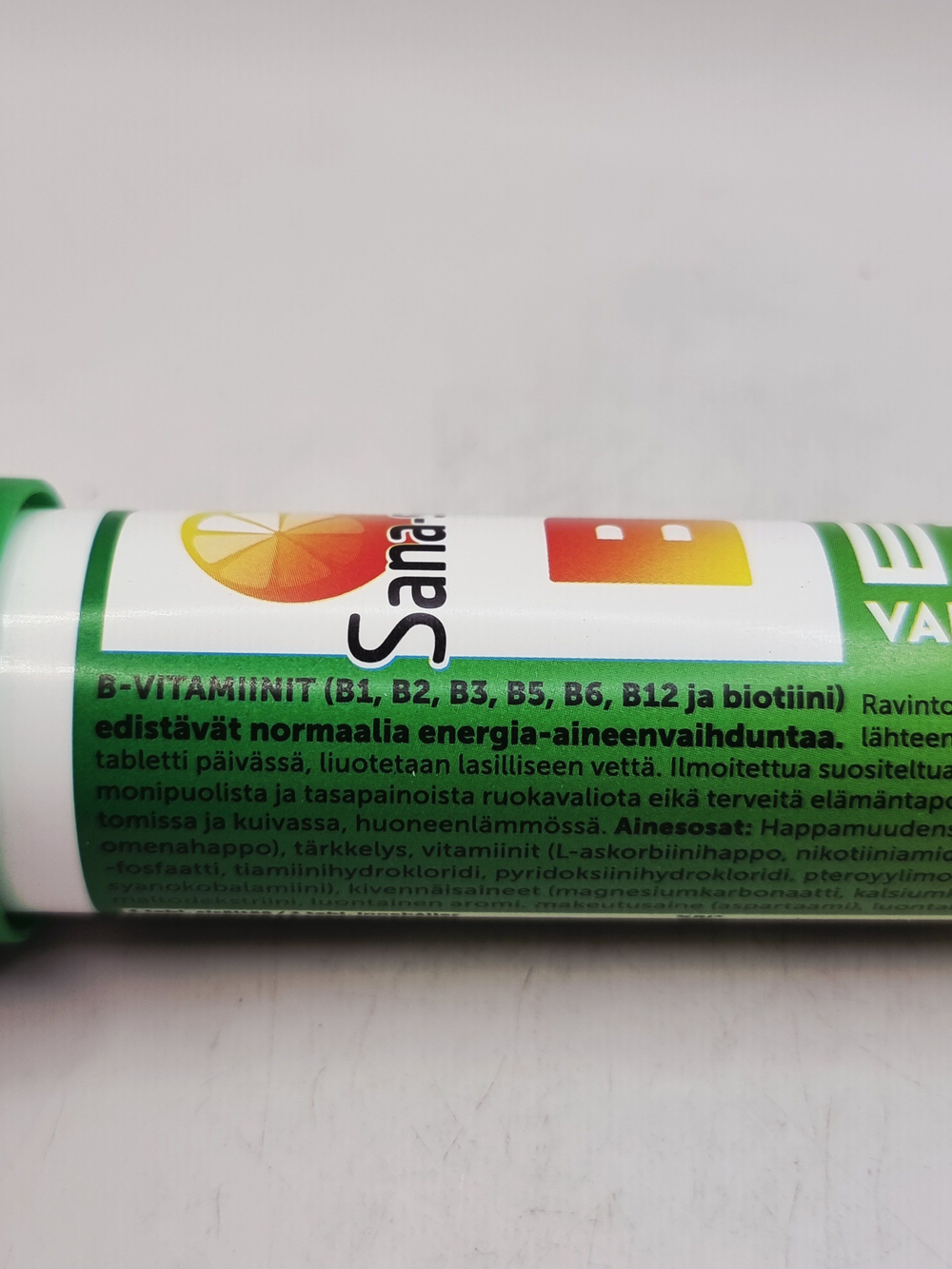 Витамины Sana-sol VAHVA B-Energy 15 шипучих таблеток со вкусом апельсина (из Финляндии)