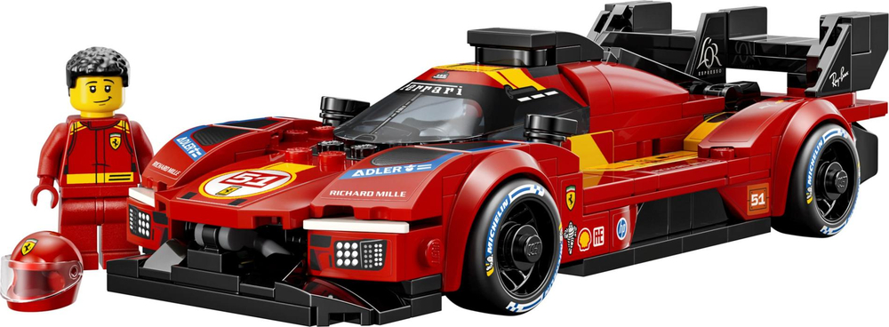 Конструктор Лего Спид Чемпионс Ferrari 499P 77261 | LEGO Speed Champions Ferrari гоночный автомобиль 329 деталей | 9+