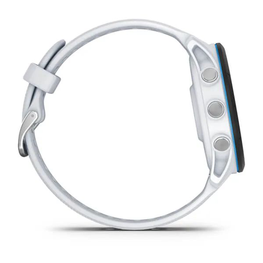 Умные часы Garmin Forerunner 255 Music Whitestone с белым ремешком