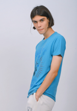 Футболка Bowery NYC Slub "Speed Shop" Pagoda Blue