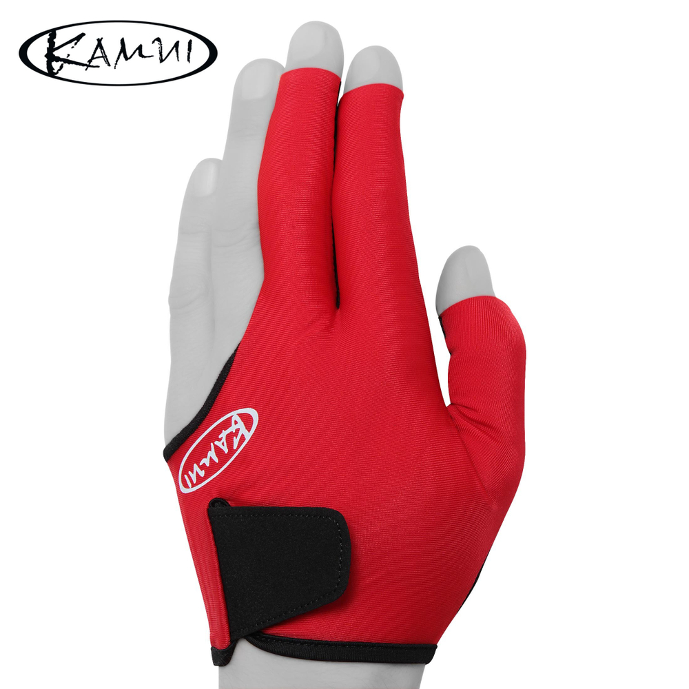 Перчатка для бильярда "Kamui QuickDry Short" красная/черная правая L