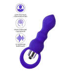 Фиолетовая анальная вибровтулка 14см ToyFa ToDo Curvy 358009