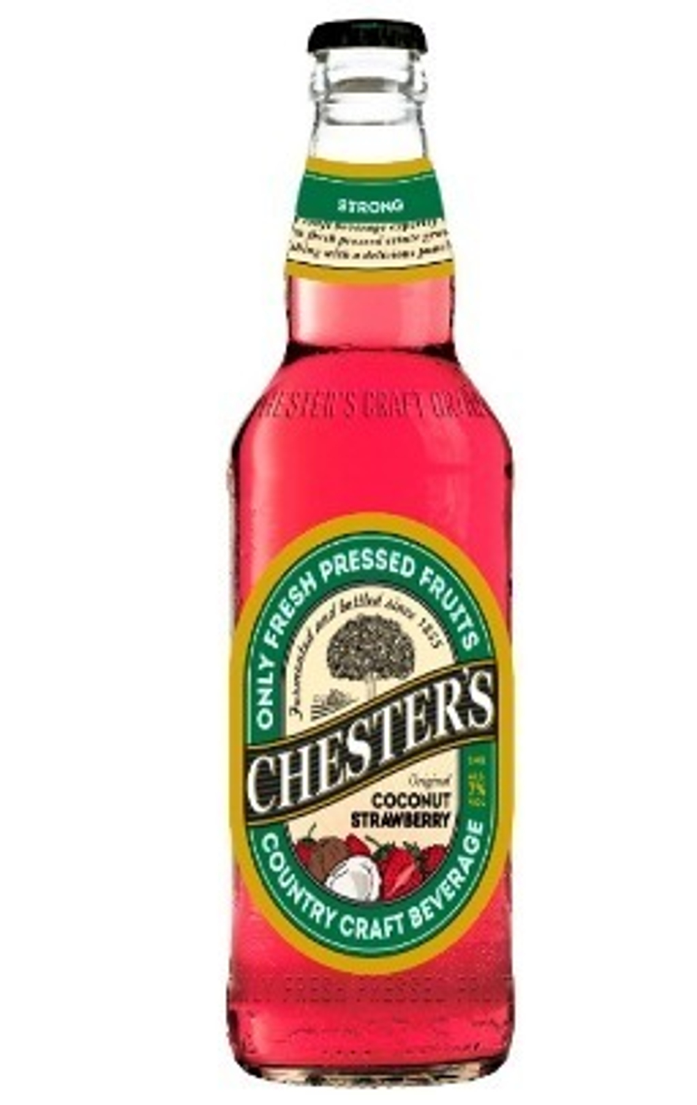 Сидр Chester's кокос и клубника 0,45 л. glass