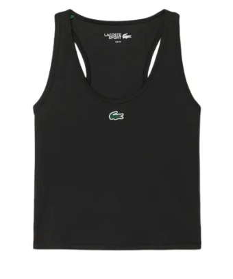 Женский топ теннисный Lacoste Sport Ultra Dry UV Protect - black