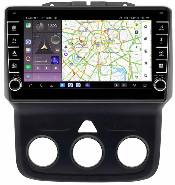 Магнитола для Dodge Ram 1500 2013-2018 - Kuberg SF-9159 (кнопки и крутилки) Android 13, Быстрая, CarPlay, 4G SIM-слот