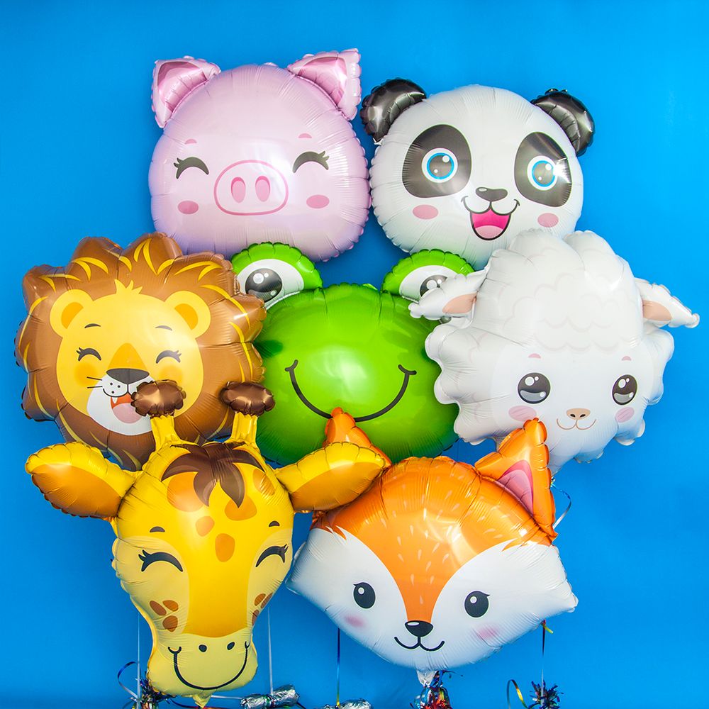 Шар (25"/64 см) Фигура, Голова, Милая Лиса, 1 шт.